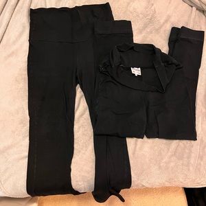 TALL Maternity Yoga Pants set